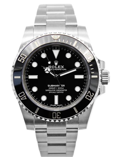 rolex submariner date black|Rolex Submariner 114060 no date.